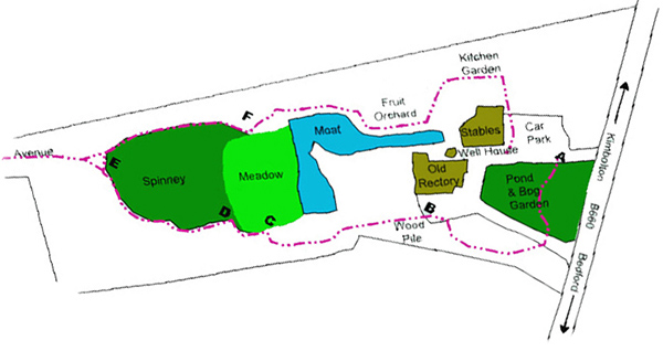 map of the rectory site