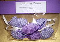 image showing filled lavender bag in packaging