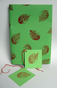 photo of wrapping paper and tags
